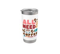 Amore - Tutto ciò che serve è un caffè Bicchiere termico in acciaio inox doppia parete