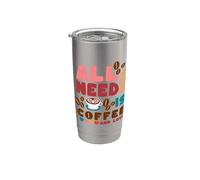 Amore - Tutto ciò che serve è un caffè Bicchiere termico in acciaio inox doppia parete