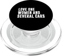 Amore Una Donna E Diverse Macchine Divertente Auto Ragazzo Auto Amante PopSockets PopGrip per MagSafe