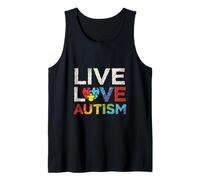 Amore Vita Autismo Puzzle Consapevolezza Canotta