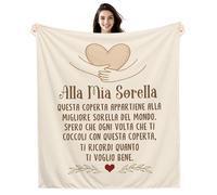 Amorea Alla mia Sorella Spero che ogni volta che ti coccoli con questa coperta ti ricordi quanto ti voglio bene Idee Regalo Coperta per Sorella Regalo di compleanno Regalo di Natale (sorella-a)