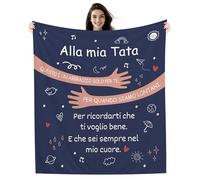 Amorea Alla mia Tata Questo è un Abbraccio solo per te per quando siamo lontani Per ricordarti che ti voglio bene E che sei sempre nel mio Cuore Coperta per Tata Regalo di compleanno Regalo di Natale