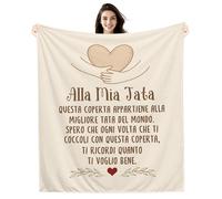 Amorea Alla Mia Tata Spero che ogni volta che ti coccoli con questa coperta ti ricordi quanto ti voglio bene Idee regalo Coperta per tata Regalo di compleanno Regalo di Natale (tata-a)