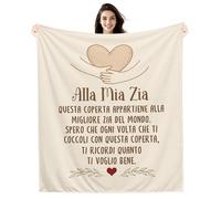 Amorea Alla Mia Zia Spero che ogni volta che ti coccoli con questa coperta ti ricordi quanto ti voglio bene Idee regalo Coperta per la zia Compleanno Festa della mamma Regalo di Natale (zia-a)