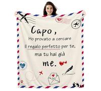 Amorea Capo HO PROVATO A CERCARE IL REGALO PERFETTO PER TE MA TU HAI GIÀ ME Coperta Divertente per Capo Regalo di compleanno Regalo di Natale Regalo di pensionamento(capo-a)