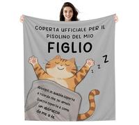 Amorea Coperta ufficiale per il pisolino del mio Figlio Coperta divertente per il Figlio da parte di Mamma Papà Compleanno Laurea Regalo di Natale