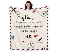 Amorea Figlia HO PROVATO A CERCARE IL REGALO PERFETTO PER TE MA TU HAI GIÀ ME Coperta per la Figlia da parte della Mamma del Papà Regalo Divertente Regalo di Compleanno Regalo di Natale (figlia-a)