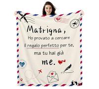 Amorea Matrigna HO PROVATO A CERCARE IL REGALO PERFETTO PER TE MA TU HAI GIÀ ME Coperta per la Matrigna Regalo Divertente Compleanno Festa della Mamma Regalo di Natale (matrigna-a)