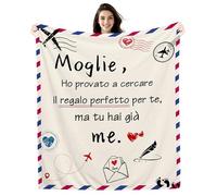 Amorea Moglie HO PROVATO A CERCARE IL REGALO PERFETTO PER TE MA TU HAI GIÀ ME Coperta Divertente per la Moglie San Valentino Compleanno Regalo di Natale (moglie-a)