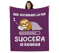 Amorea Non Disturbare la mia Suocera in Ricarica Coperta divertente per la Suocera Compleanno Festa della Mamma Regalo di Natale