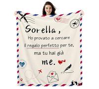 Amorea Sorella HO PROVATO A CERCARE IL REGALO PERFETTO PER TE MA TU HAI GIÀ ME! Coperta Divertente per Sorella Donne Ragazze Regalo di Compleanno Regalo di laurea Regalo di Natale (sorella)