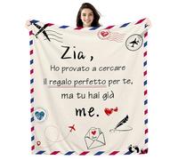 Amorea Zia HO PROVATO A CERCARE IL REGALO PERFETTO PER TE MA TU HAI GIÀ ME Coperta per Zia Regalo Divertente Regalo di Compleanno Festa della Mamma Regalo di Natale (zia-a)