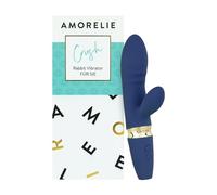 AMORELIE Crush - Vibratore Rabbit da 18,5 cm, impermeabile con batteria