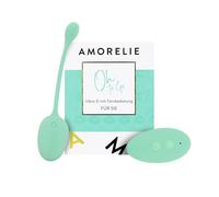 AMORELIE Oh to Go - Uovo vibrante a 7 livelli con telecomando per coppie, impermeabile con batteria