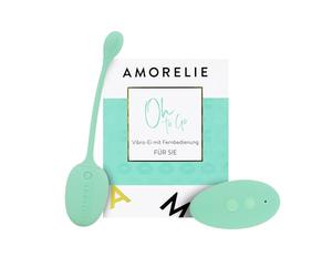 AMORELIE Oh to Go - Uovo vibrante a 7 livelli con telecomando per coppie, impermeabile con batteria