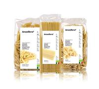 AmoreTerra (18 pz.) Pasta Senatore Cappelli Penne, Spaghetti ed Eliche Bio 500g, Grani antichi, artigianale biologica, trafila al bronzo, essiccata bassa temperatura