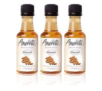 Amoretti Premium Almond Syrups 50ml 3 Pack