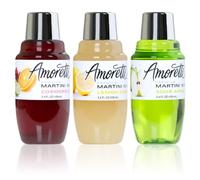 Amoretti Premium Martini Cocktail Mix Classic Minis, 3.4 fl oz, 3-Count (Cosmopolitan, Lemon Drop and Sour Apple)