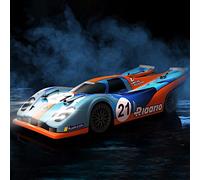 AMORIL 1/10 AK-917 Auto RC Brushless Veloci per Adulti, Max 75mph Hobby Elettrico On-Road RTR con Motore 3650 4300KV, ESC Indipendente 60A, Auto Telecomandata per Ragazzi, Ciano