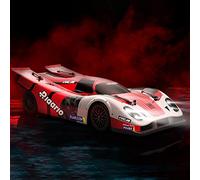 AMORIL 1:10 Auto RC Brushless veloci, velocità massima 120 km/h Grandi auto telecomandate con 6 luci per adulti, veicolo da corsa per hobby su strada 4x4, rosso