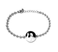 amorili Bracciale Papa Francesco in Acciaio Inox con Preghiera | Gioiello Religioso di Fede e Speranza | Braccialetto Uomo Donna Elegante e Resistente | Idea Regalo Spirituale bcc0870