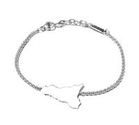 amorili Bracciale Sicilia Unisex in Acciaio Inox - Gioiello con Mappa, Resistente e Antiruggine - Idea Regalo Uomo Donna, Simbolo d’Identità e Orgoglio Siciliano bcc2742b