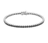 amorili bracciale tennis uomo donna argento 925 strass neri (16)