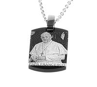 amorili Collana di papa francesco ciondolo medaglia cln0203b