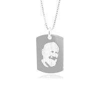 amorili Collana Padre pio Ciondolo San pio in Argento 925 Catena da cm 42