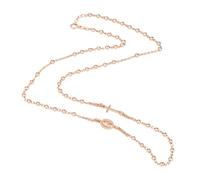 amorili Collana Rosario Uomo Donna in Argento 925 Ramato | Girocollo Religioso con Croce e Grani | Gioiello Elegante Regalo Sacro cll1032
