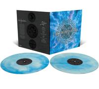 Amorphis 'Elegy' 2LP Custom Galaxy Merge Vinile bianco blu ciano Nuovo Sigillato