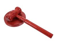 Amosfun 1 Set Catch Zhou Chuan Giudicare La Corte Del Martello Martelletto Puntello Giudice Martello in Legno Massiccio Martello Legale Judge Gavel Prop Costume Di Legno