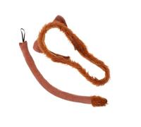 Amosfun 1 Set Fascia Per Orecchie Di Animale Bande Per Da Festa Accessori Per Per Le Donne Copricapi Di Animali Orecchio e Coda Fasce Per Le Orecchie Tessuto Marrone Chiaro