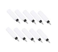 Amosfun 1 Set Flaconi Dosatori Bianco Porcellana Con Becco Punta Bottiglie Spremiabili Per Applicazione Colore E Salse Contenitori Riutilizzabili Leggeri Per Uso Domestico 20 Pezzi