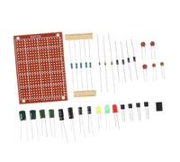 Amosfun 1 Set Kit Allenamento per Saldatura Elettrica con Componenti Diversi per Sviluppo delle Competenze Elettroniche