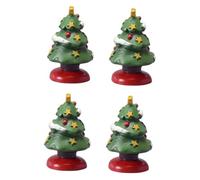 Amosfun 1 Set Mini Albero di Natale Gonfiabili di Peluche Renne di Natale Forniture Natalizie Gnomi di Natale Decorazioni Diorama di Natale Albero Decorazioni per Albero di Natale 4 Pezzi