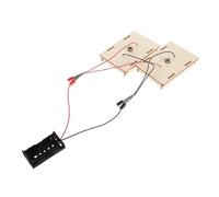 Amosfun 1 Set Serie e circuito parallelo giocattoli didattici elettrici per giocattoli fisici giocattoli di ingegneria Kit modello di esperimento di fisica fai-da-te plastica