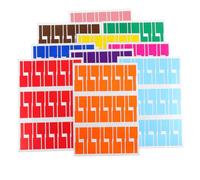 Amosfun 10 Fogli Del Cavo Via Cavo Tag Elettronici Etichette Dei Etichette Per e Fili Pvc