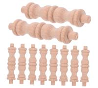 Amosfun 10 ornamenti a colonna in legno in stile europeo per armadio di stoccaggio del vino piccolo decorazione pilastro per soggiorno e cucina accessori funzionali ed eleganti portabottiglie