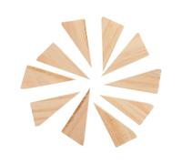 Amosfun 10 Pezzi Cunei Fermaporta in Legno Massello 6x2x3cm Antiscivolo Diagonale per Sicurezza e Stabilità, Paraurti Protettivo per Porte da Parete, per Casa, Ufficio e Pavimenti Diversi