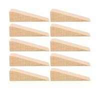Amosfun 10 Pezzi Fermaporta in Legno Stabile e Resistente alla Deformazione, Cuneo per Porte Pesanti, Blocco Triangolare per Casa e Ufficio, Dimensioni 10x3x3 Cm
