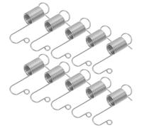 Amosfun 10 Pezzi Molle di Estensione in Acciaio con Doppio Gancio Argento, Supporto Robusto e Montaggio Facile per Attrezzature e Macchinari in Aree Espositive e Cantieri