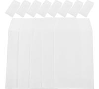 Amosfun 100 Buste Piccole Bianche in Carta per Contanti, Set da 100 Pezzi per Sfida Risparmio 10k, Buste Porta Soldi Resistenti per Organizzare Piccoli Oggetti e Uso Quotidiano