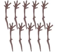 Amosfun 100 Pezzi/50 Paia di Mani Artificiali per Pupazzo di Neve di Natale, Mini Rami di Albero Secchi per Braccio di Pupazzo di Neve Fai da Te, Corna di Plastica per Artigianato, Forniture per Feste