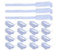 Amosfun 100 Pezzi Braccialetti Identificativi in Pvc per Ospedale Scrittura Rapida, Confortevoli e Resistenti per Adulti ed Anziani in Situazioni di Emergenza