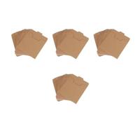 Amosfun 100 Pezzi Busta Kraft per CD Multifunzione, Sigillata, Resistente | Trasportare Film e Musica, Custodia per Archiviazione Cd, Carta Kraft, Uso Quotidiano e Pratico