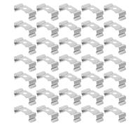 Amosfun 100 Pezzi Clip Portalampada LED in Acciaio al Manganese Staffe di Supporto Compatte per Strisce Luminose Accessori Resistenti al Calore per Installazione Elettrica da Incasso