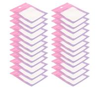Amosfun 100 Sacchetti Richiudibili per Gioielli Riutilizzabili, Buste Trasparenti in Alluminio Leggero, 7x10cm, per Piccoli Bottoni e Accessori Portatili