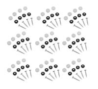 Amosfun 100 Viti per Specchi Decorativi in Acciaio Inossidabile 12 Mm con Tappi a Vite e Rondelle, Fissaggi per Mobili e Segnaletica, Resistenti All’umidità, per Armadi, Bagni e Pannelli