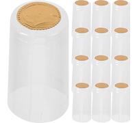 Amosfun 100pezzi Capsule Termoretraibili per Bottiglie di Vino PVC Tappi Termoretraibili Eleganti Compatibili con Chiusura Bottiglie e Pellicola Termoretraibile per Imballaggio Professiona